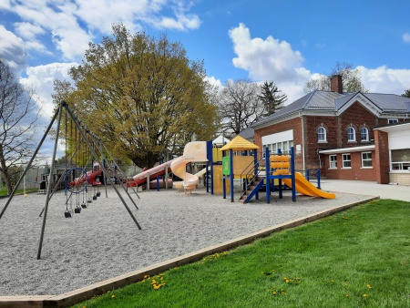 Playground with swings